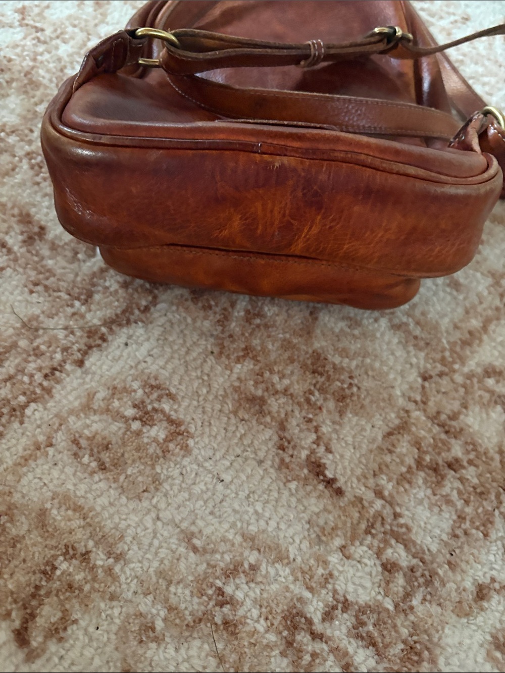 Bed Stu Dominique backpack leather purse . Small damage at lower corner. - Picture 4 of 9